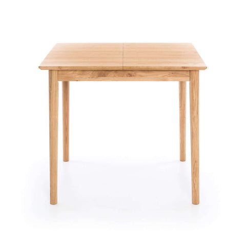 Oak small extension table front view