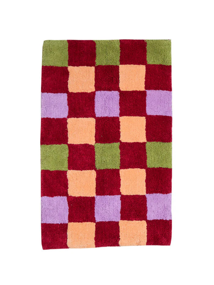 Bath Mat - Winter Checkers