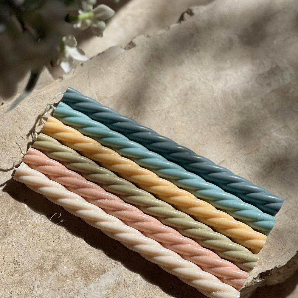 
                      
                        Twisted Narrow Pillar Candle - Peach / Unscented
                      
                    