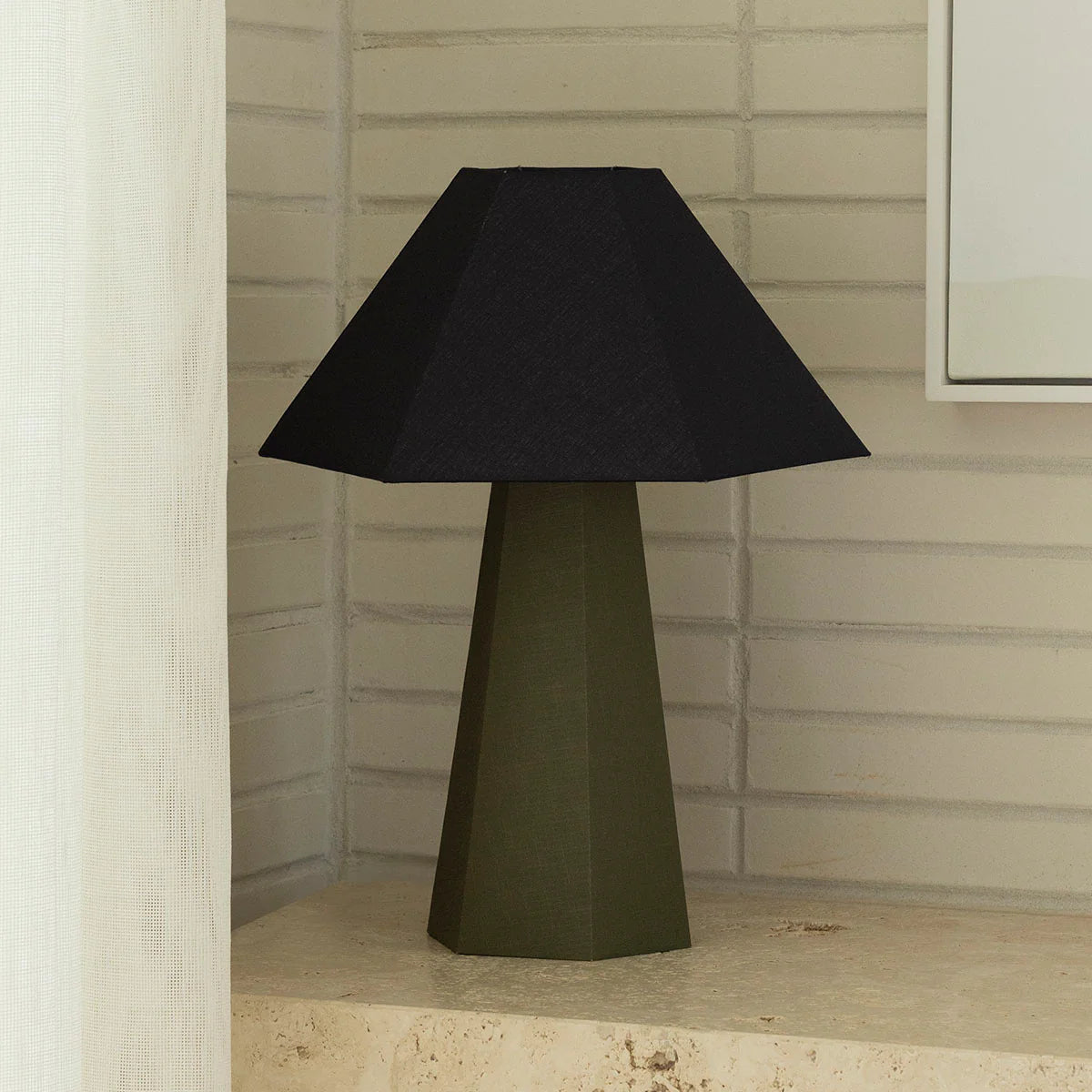 Blake Table Lamp - Noir Olive-FurniturebyDesign.