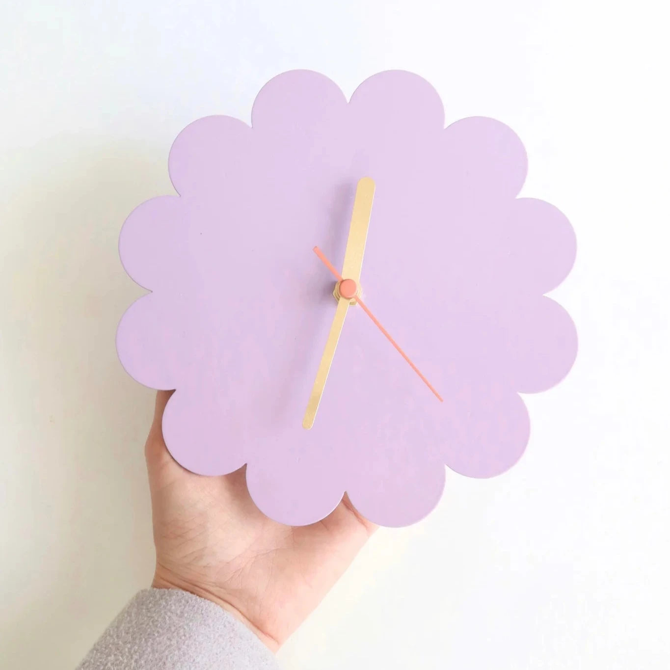 Petal Clock - Lilac-FurniturebyDesign.