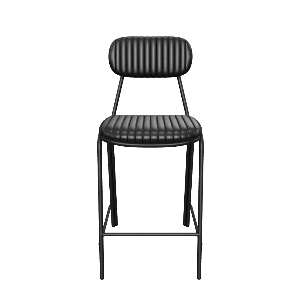 Datsun Barstool Vintage Black PU | Stylish & Durable