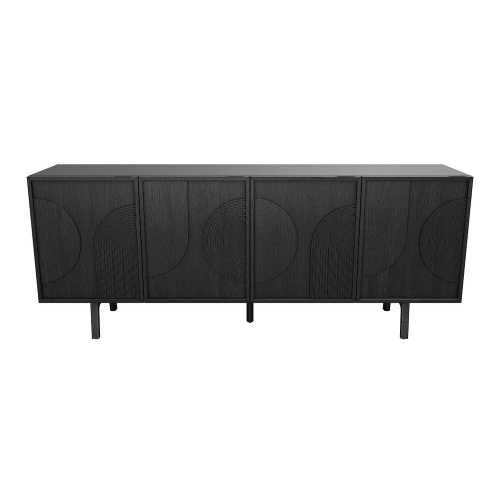 
                      
                        Load 3D model into Gallery viewer, Art Deco Arc Sideboard in solid oak, blending vintage allure with modern sophistication, perfect for retro glam interiors.
                      
                    