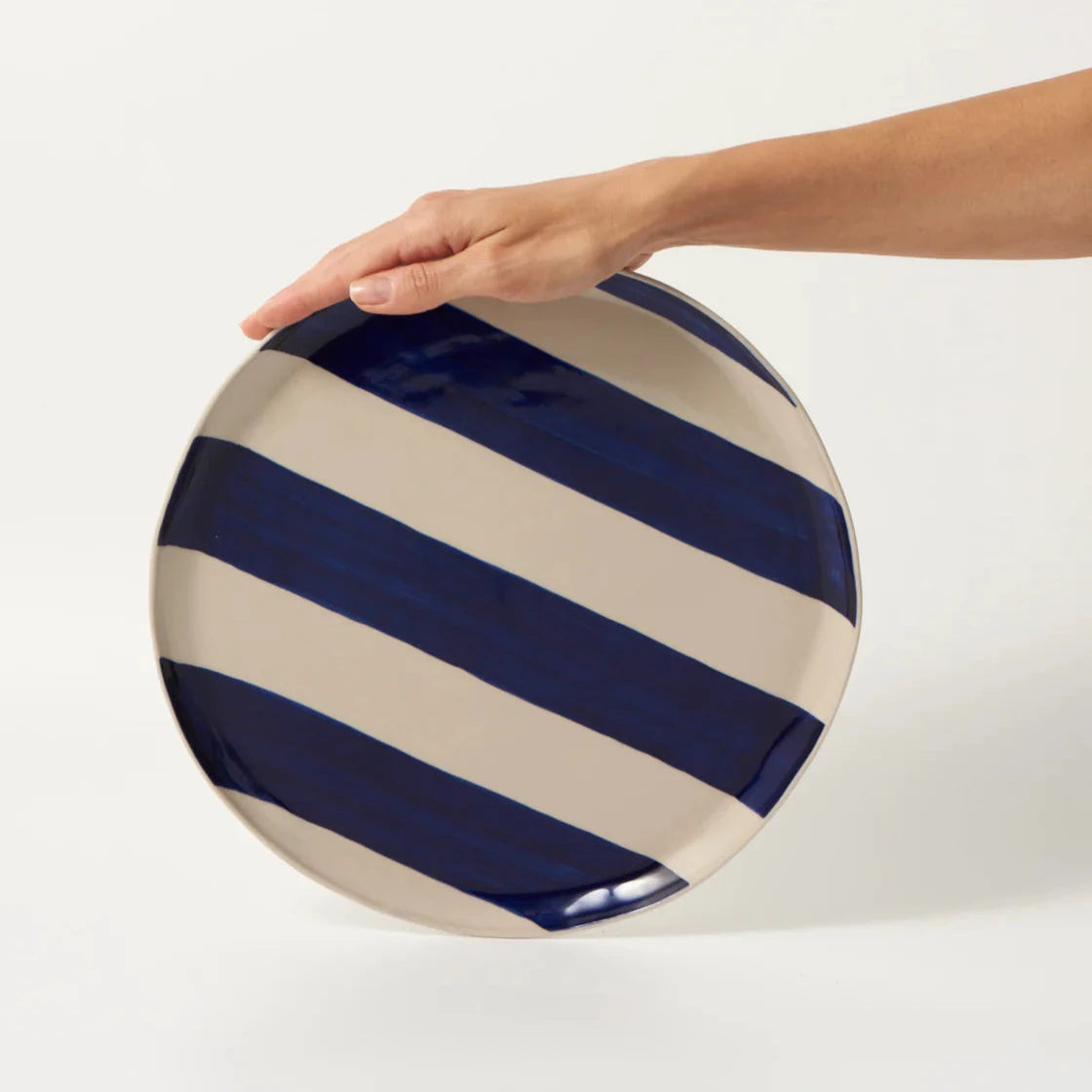 Cabana Stripe Platter Blue-FurniturebyDesign.