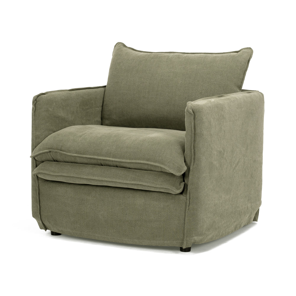 Hamilton Slipcover Armchair (Khaki)